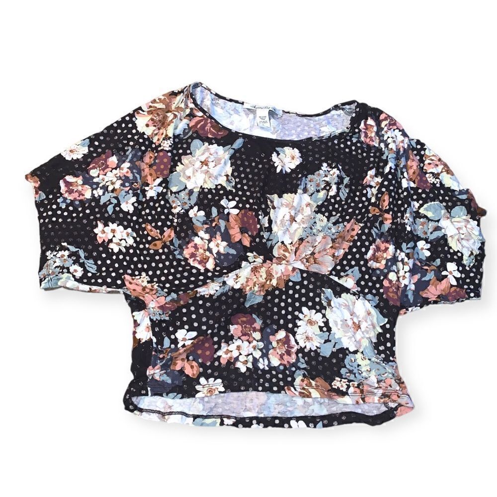 American rag floral crop top